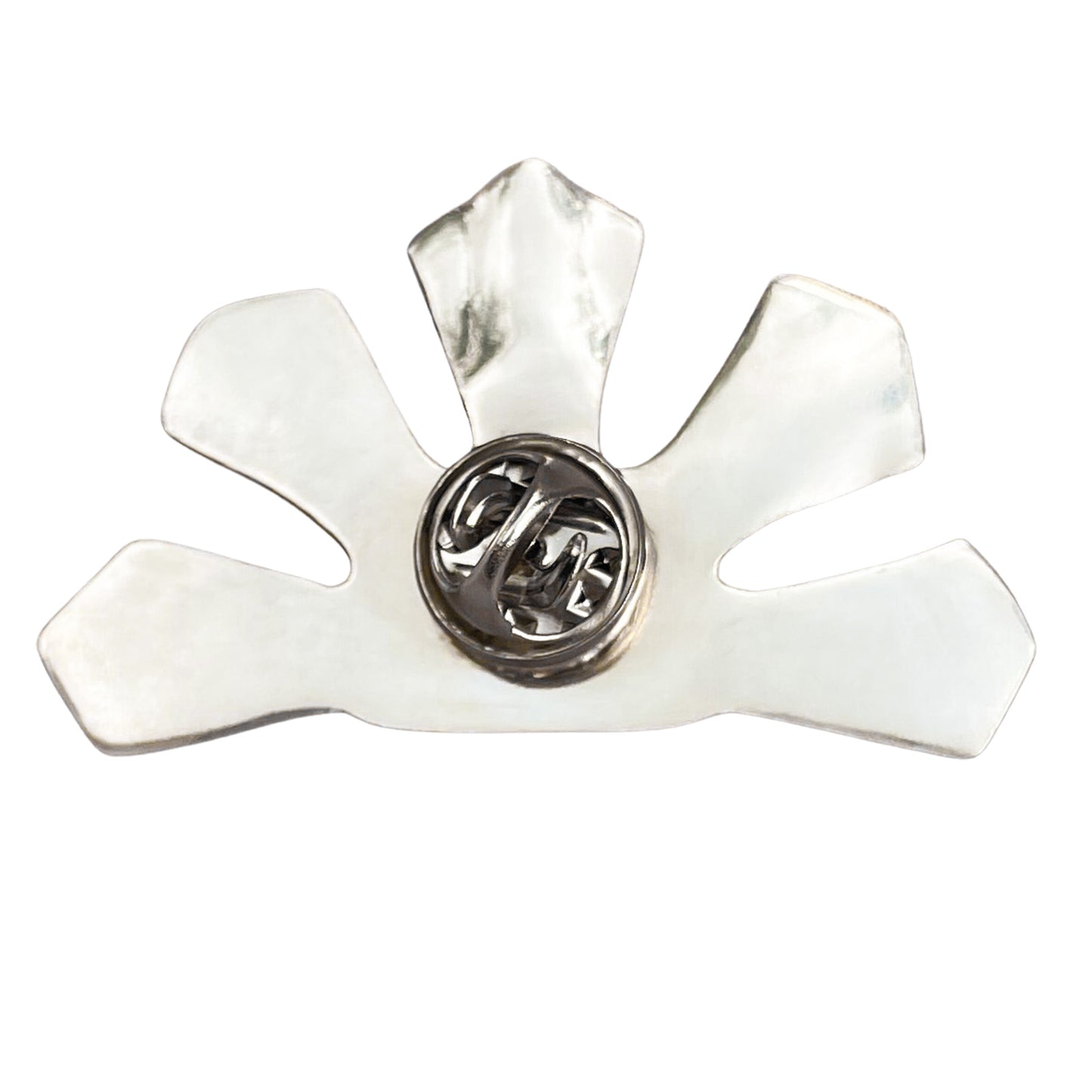 Deco Sunray Turquoise Hat Pin / Brooch - back.